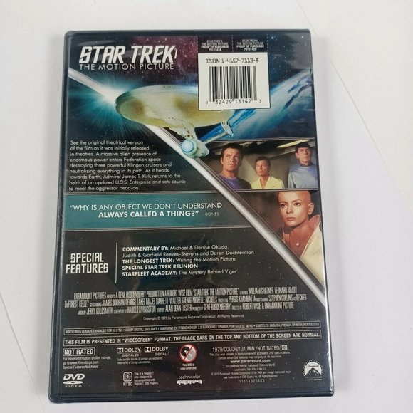 Star Trek The Motion Picture NEW DVD Sealed Widescreen Special Features - Picture 2 of 13